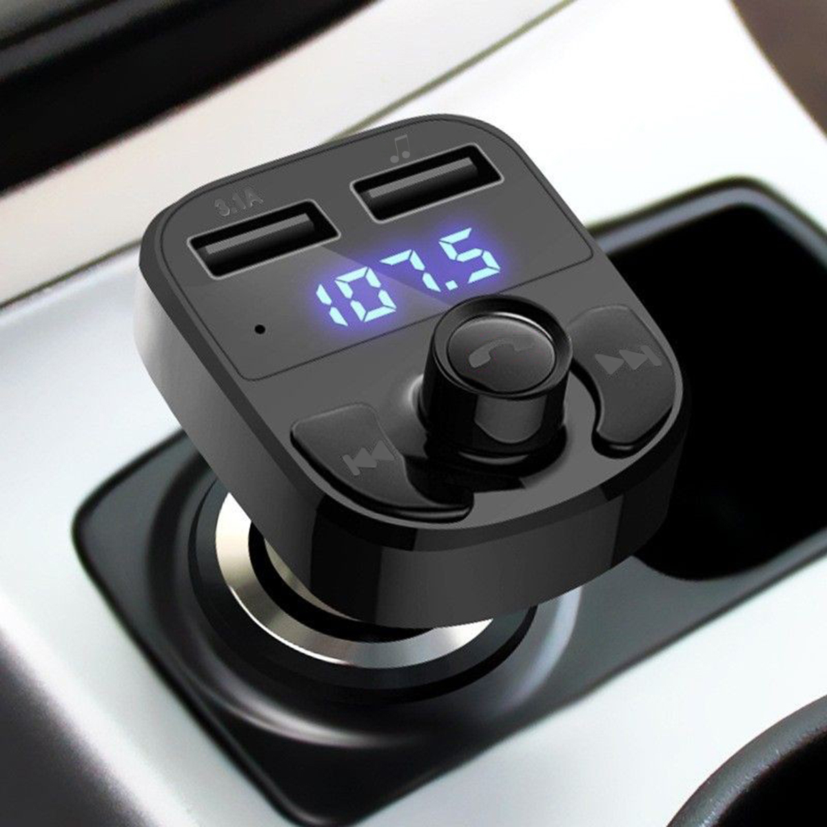 Phone Accessories You Need - Bluetooth FM Transmitter Car Charger Dual