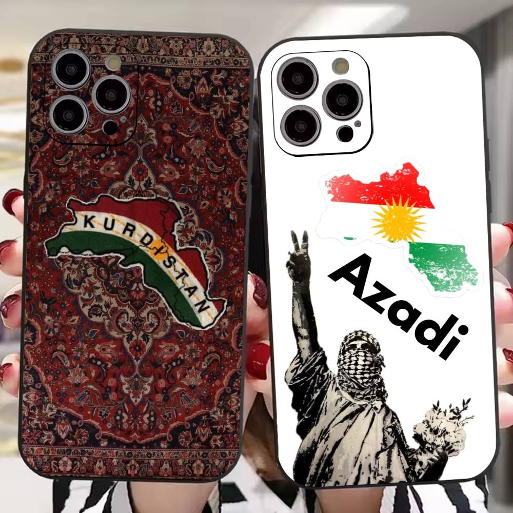 Phone Accessories Logo - K-Kurdistan Flag Logo Support Phone Case