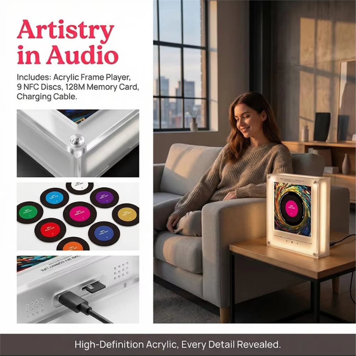 Phone Accessories You Need - DTC5 NFC Touch Song Player Sensing
