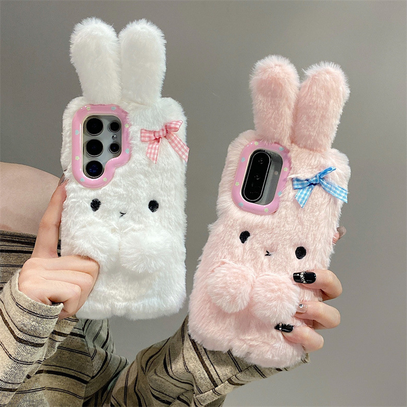 Phone Accessories Samsung - Koren 3D Cartoon Bowknot Rabbit Ears