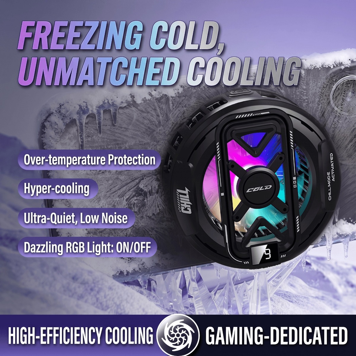 Gaming Controller Phone - K51 Semiconductor Magnetic Phone Cooler AI
