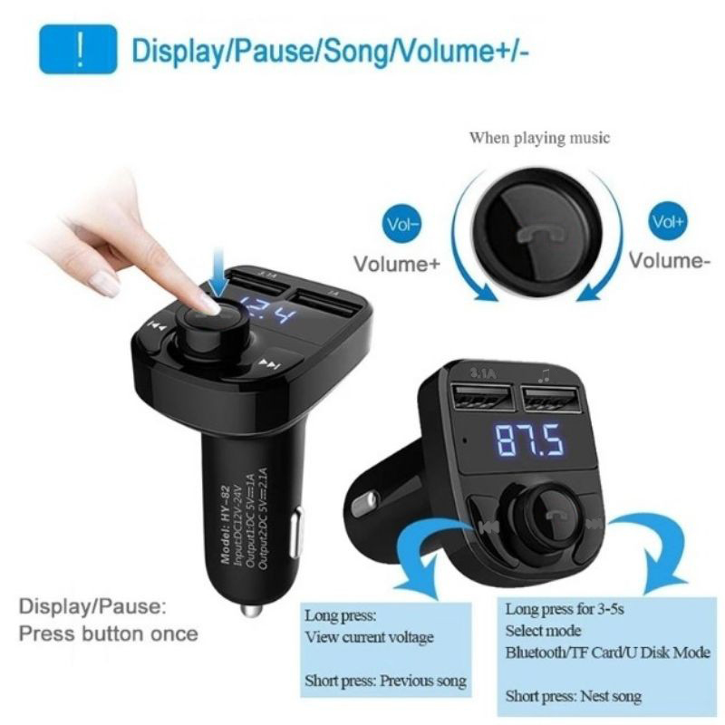 Bluetooth FM Transmitter Car C - Phone Accessories You Need 评论和价格