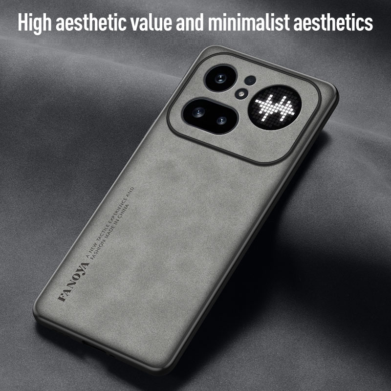Luxury Sheepskin PU Leather Ph - Phone Accessories Nothing 评论和价格