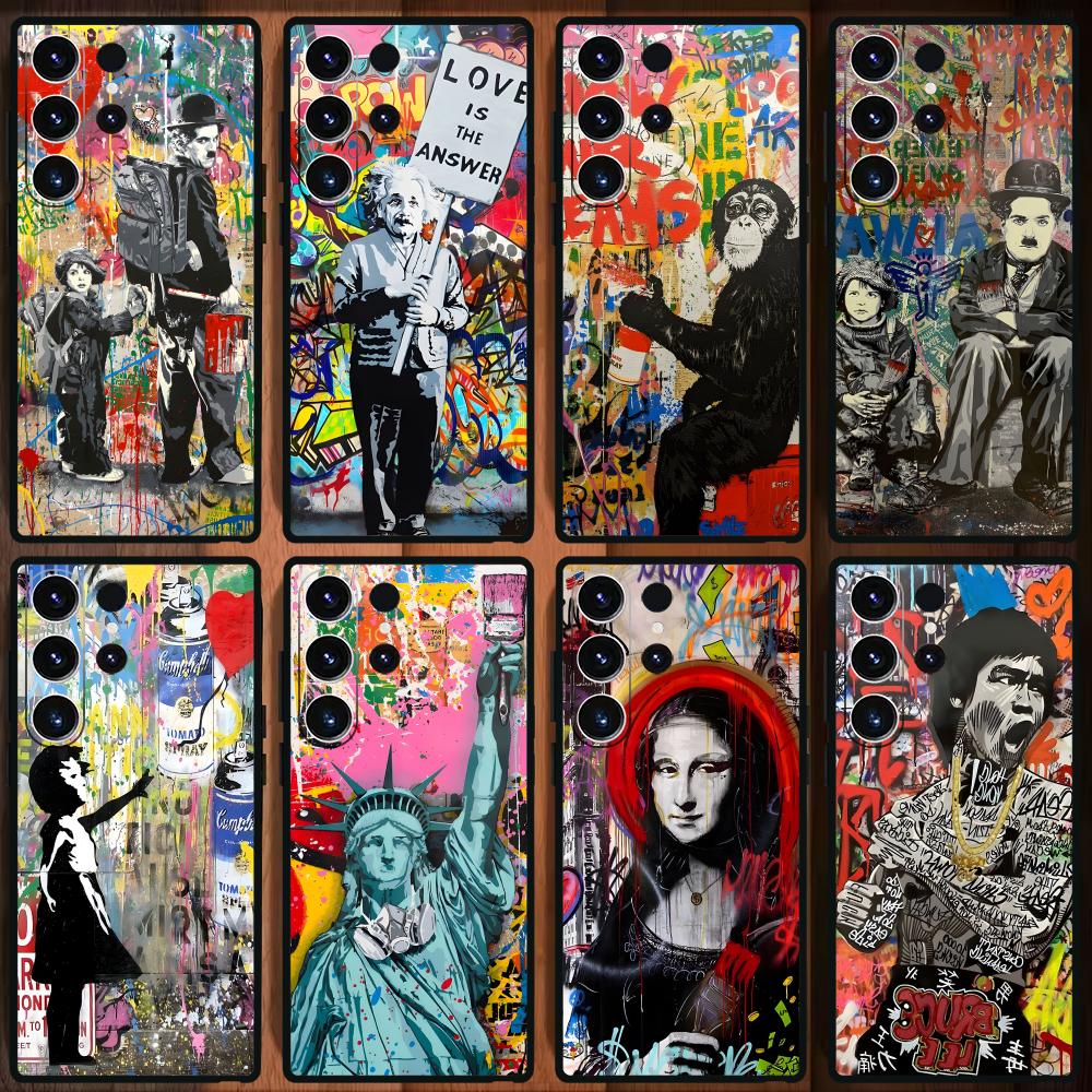 Banksy Graffiti Art  Phone Cas - Phone Accessories Samsung 评论和价格