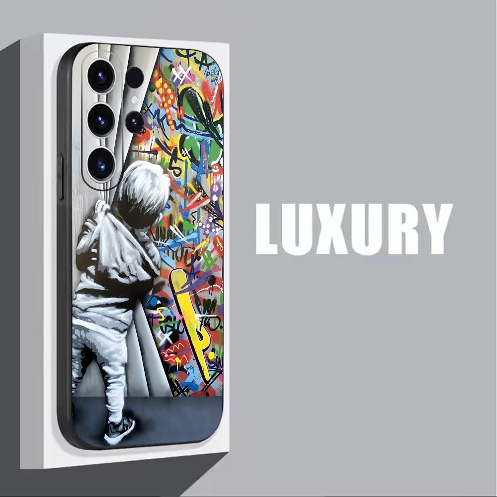 Banksy Graffiti Art  Phone Cas - Phone Accessories Samsung 评论和价格