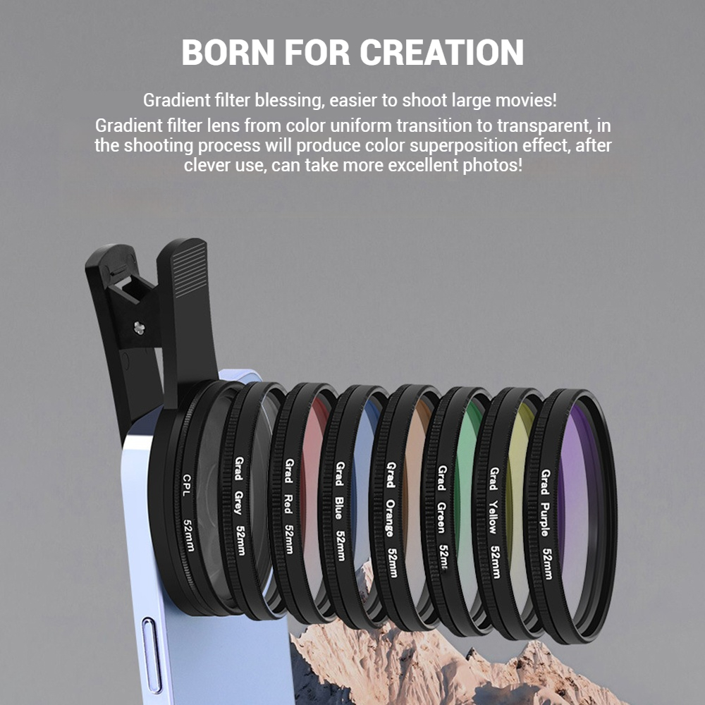 52mm Clip-On Smartphone Camera - Phone Accessories For Content Creators 评论和价格