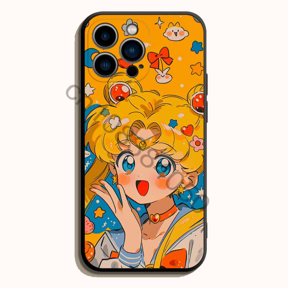 sailor M-moon Black Soft TPU P - Phone Accessories Logo 评论和价格