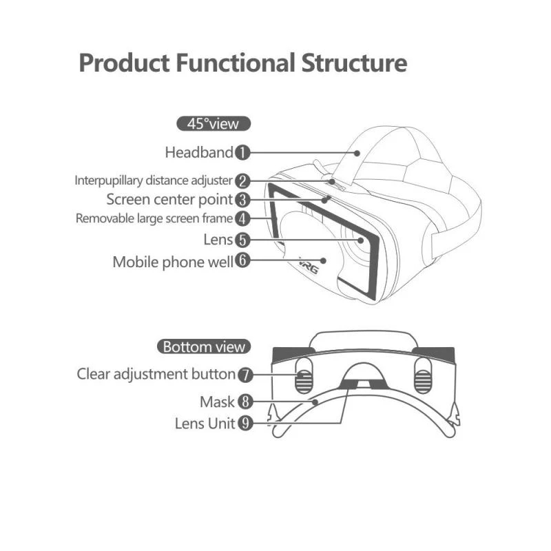 VRG Pro Virtual Reality VR Gla - Gaming Controller Phone 评论和价格