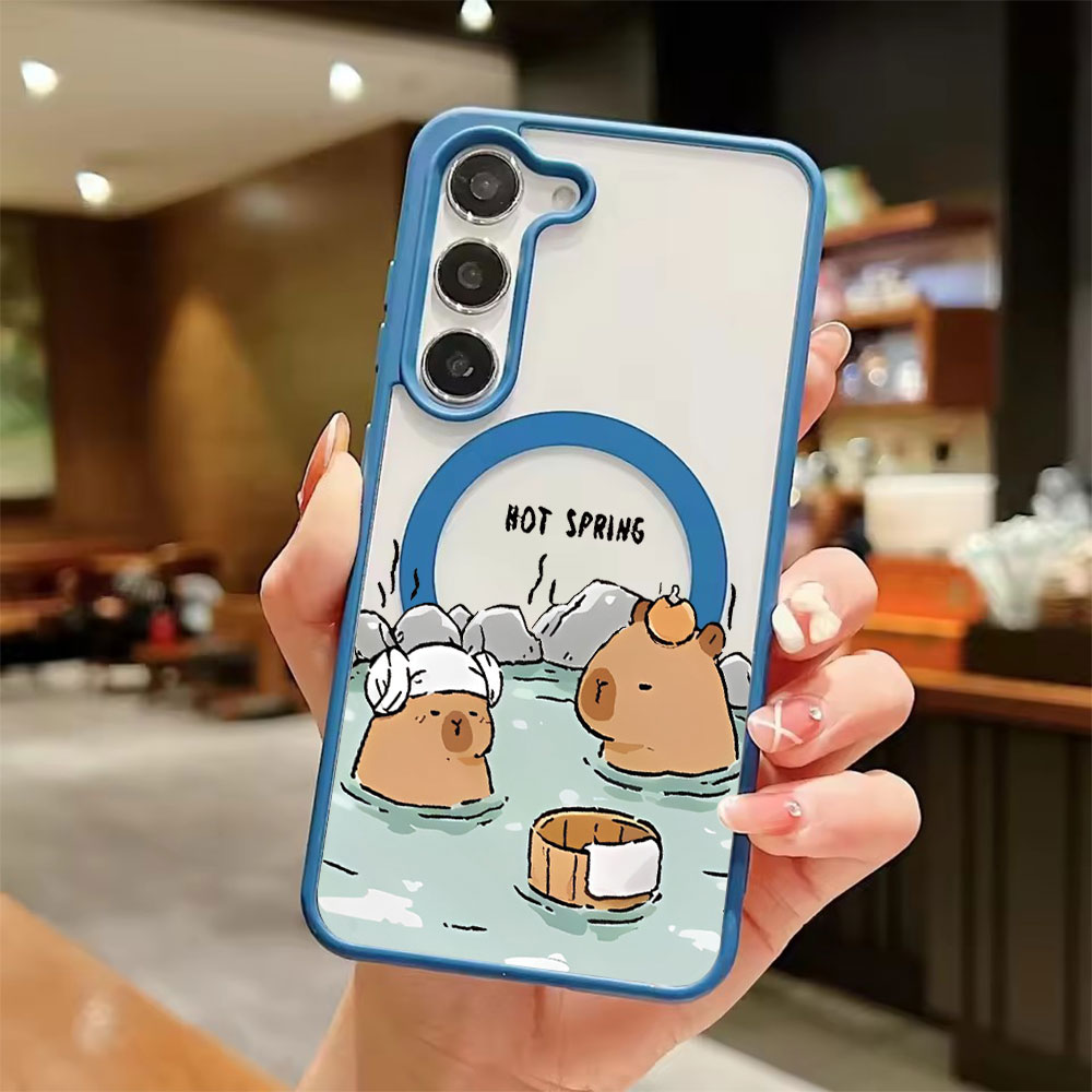 Color Transparent Magnetic Pho - Phone Accessories Samsung 评论和价格