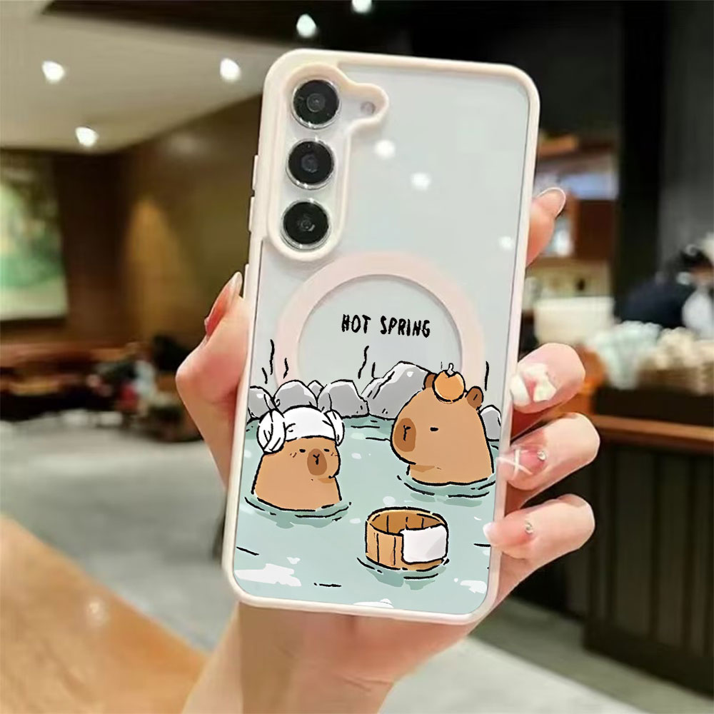 Color Transparent Magnetic Pho - Phone Accessories Samsung 评论和价格