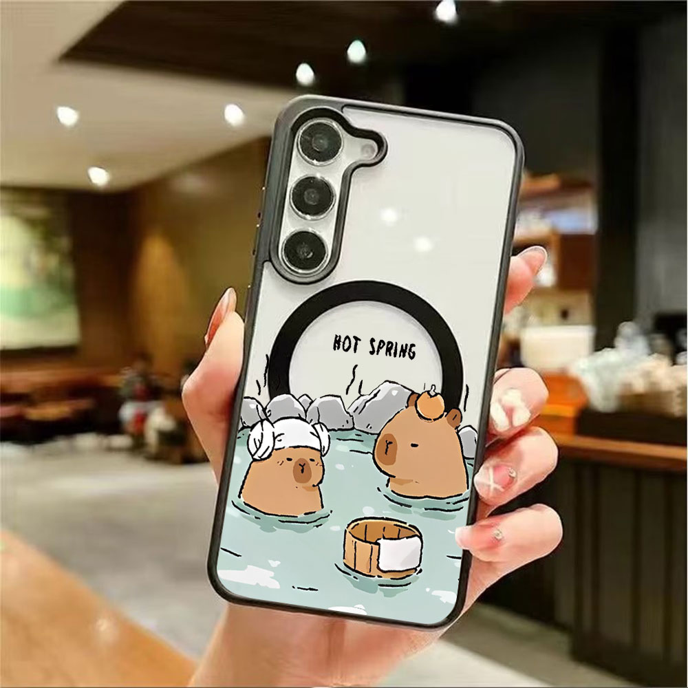 Color Transparent Magnetic Pho - Phone Accessories Samsung 评论和价格