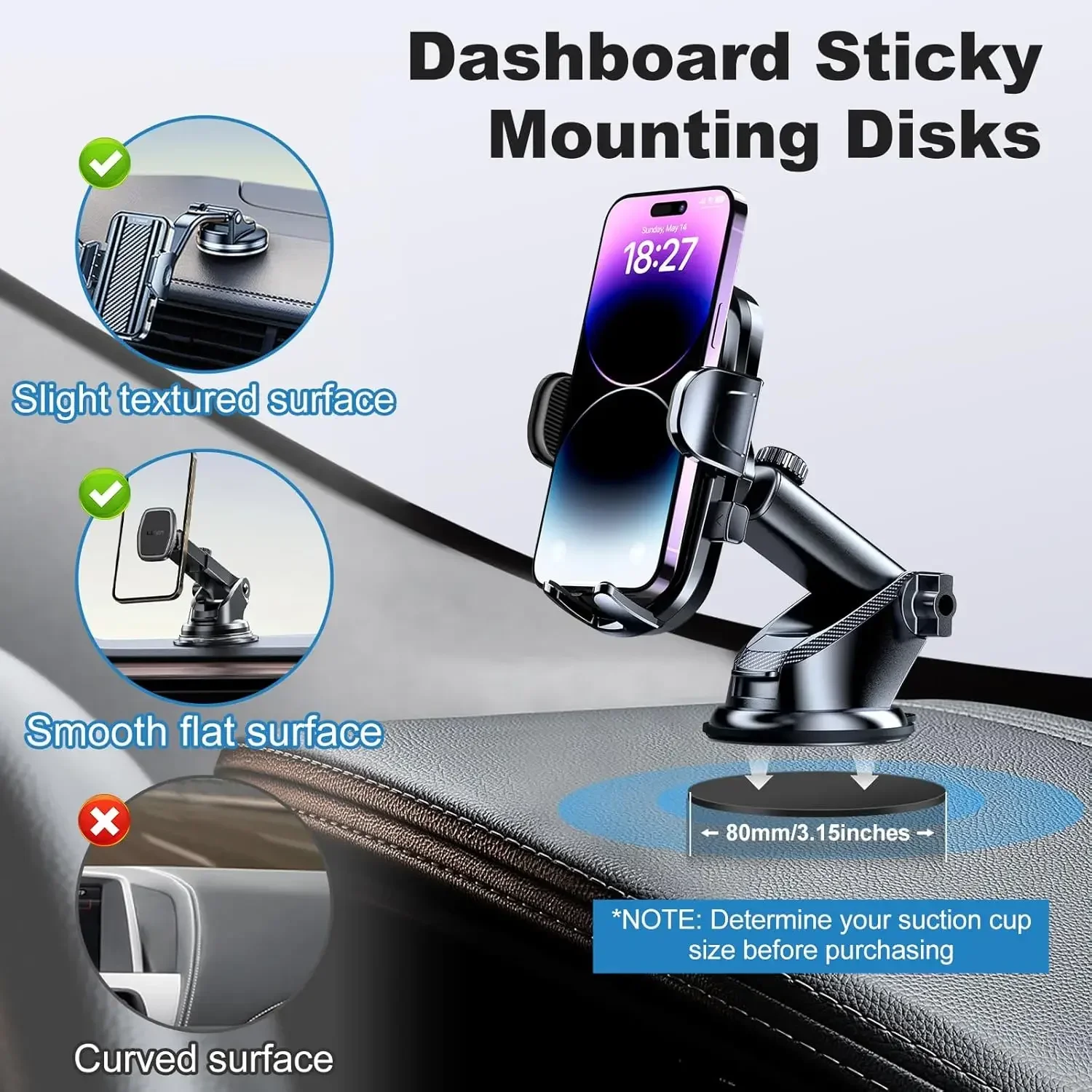 Universal Dashboard Adhesive S - Phone Accessories Japan 评论和价格