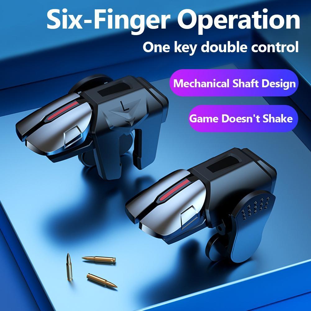 2pcs 6 Finger Gaming Trigger f - Gaming Controller Phone 评论和价格