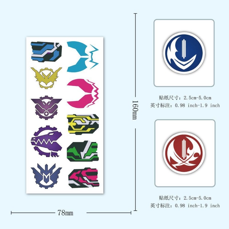 60 Sheets Kamen Rider Logo Sti - Phone Accessories Logo 评论和价格